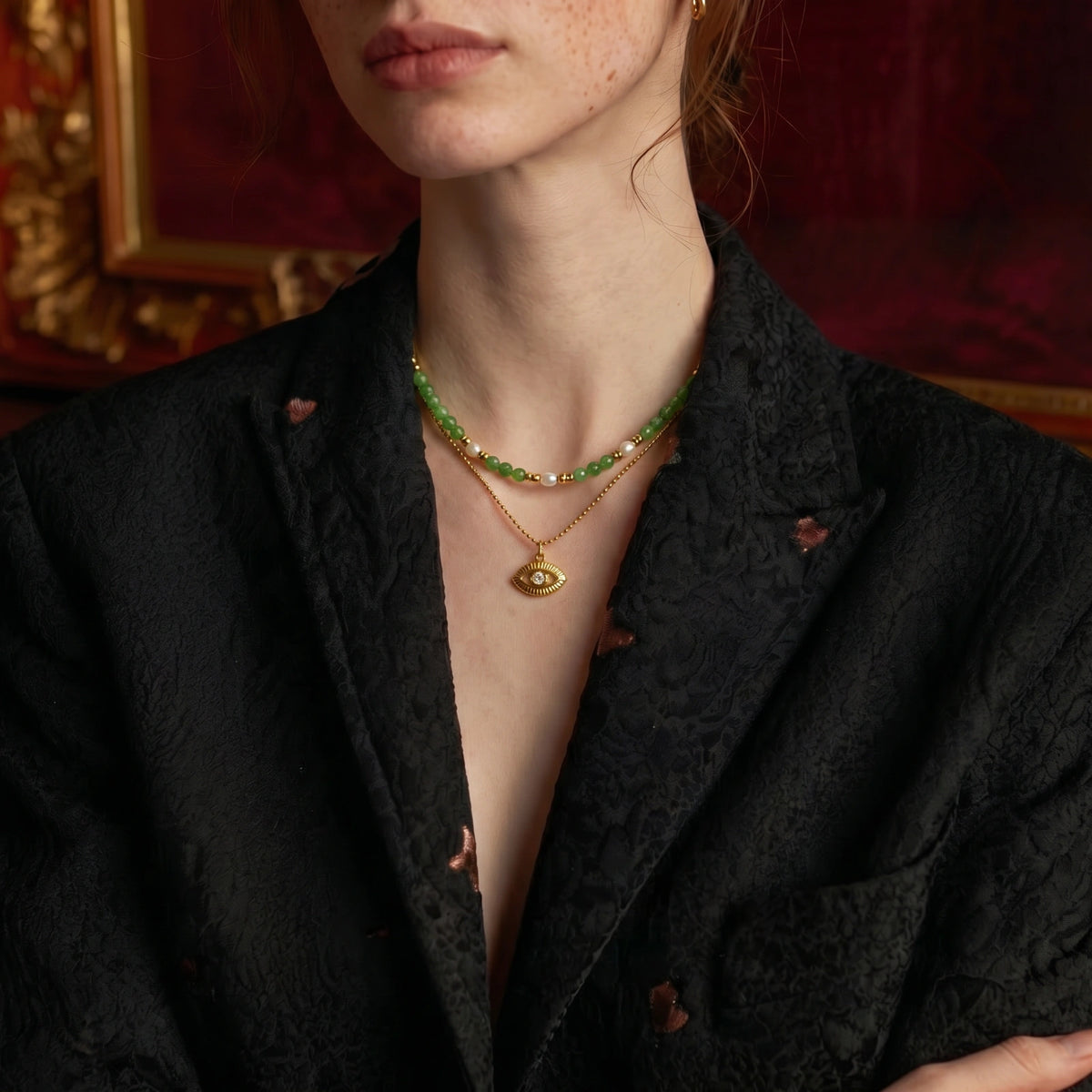 Mystisch Oog Gelaagde Ketting