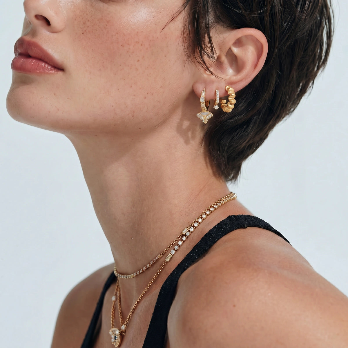 Gedraaide Gouden Hoops